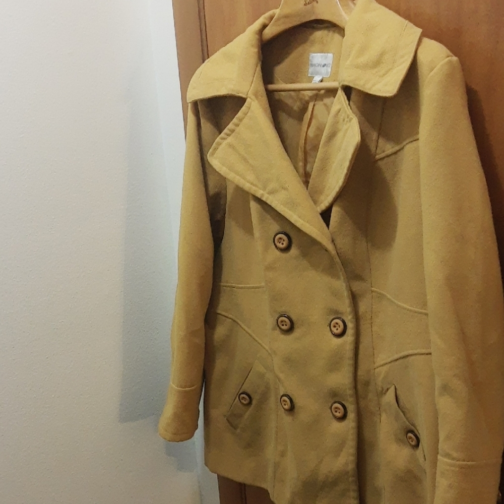 Fashion Bug Golden Pea Coat